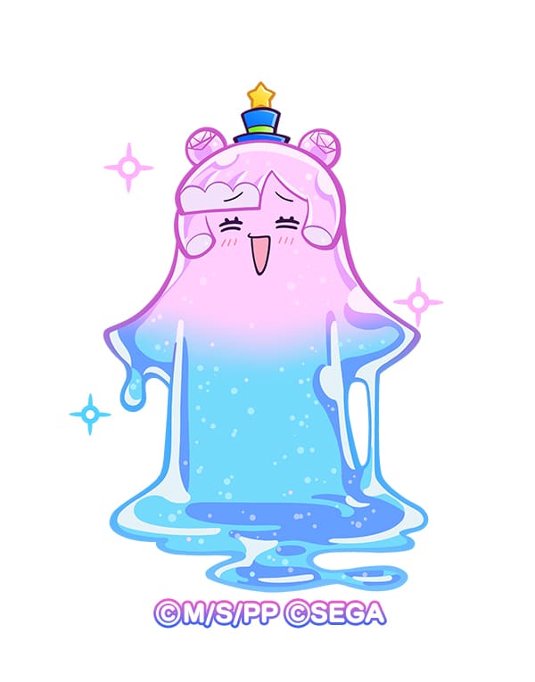 ぷるるんポケモン？　スライム ぬいぐるみ(S) マホイップ（トリプルミックス）ハートあめざいく